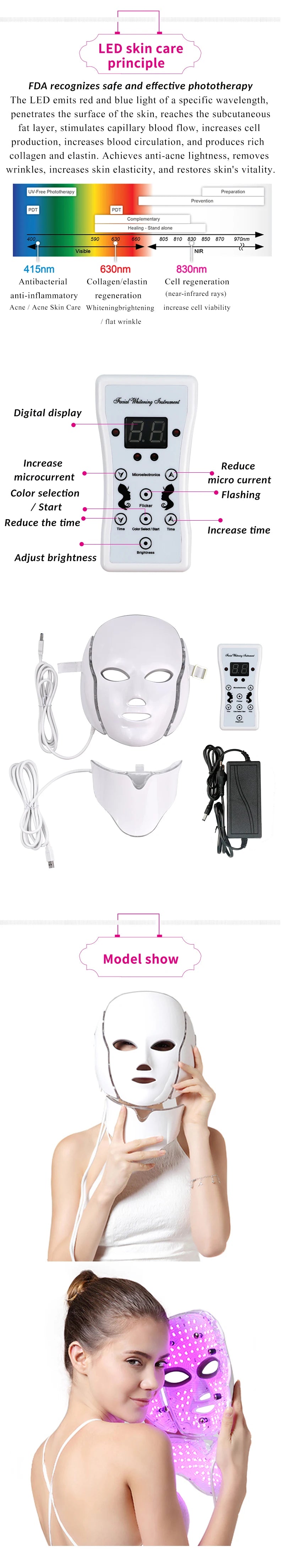 AuraGlow Professional LED Photon Therapy Mask