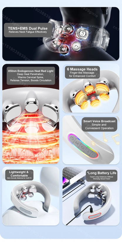 HeatFlex Neck Pro massager delivering soothing heat therapy