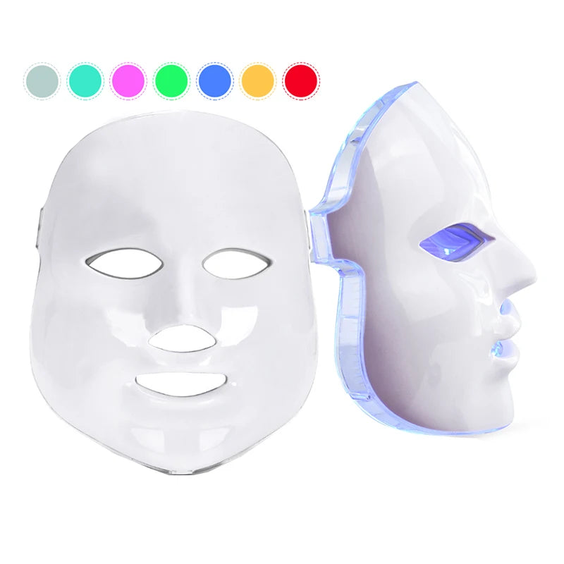 AuraGlow Professional LED Photon Therapy Mask designed for even full‑face light coverage