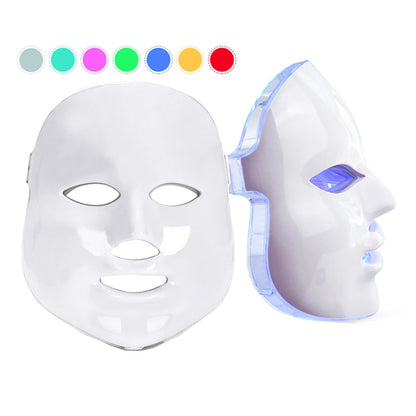 AuraGlow Professional LED Photon Therapy Mask designed for even full‑face light coverage