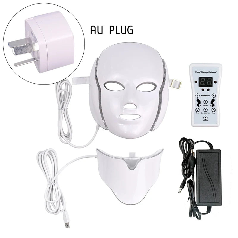 Lightweight AuraGlow Professional LED Photon Therapy Mask for comfortable facial use
