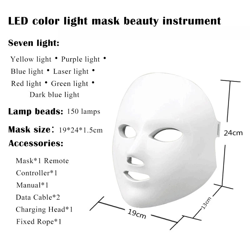 AuraGlow Professional LED Photon Therapy Mask offering professional‑style facial treatment