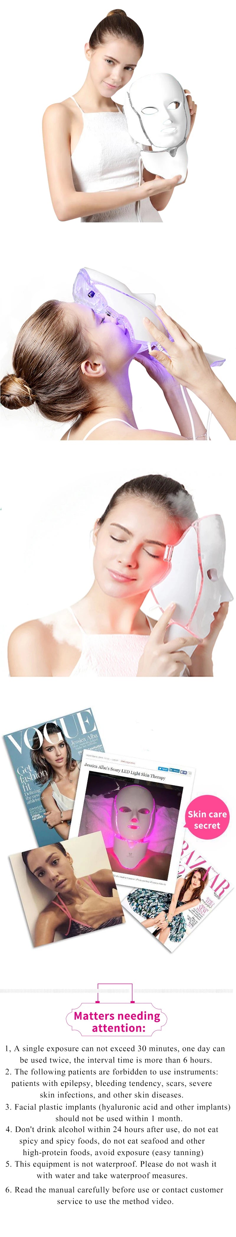 AuraGlow Professional LED Photon Therapy Mask integrated into a daily skincare routine