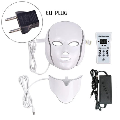 AuraGlow Professional LED Photon Therapy Mask creating a spa‑like skincare experience at home