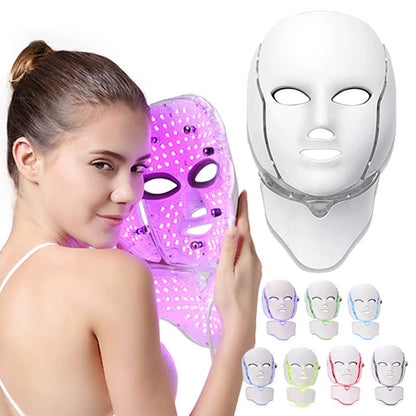 AuraGlow Professional LED Photon Therapy Mask designed for advanced at‑home facial skincare