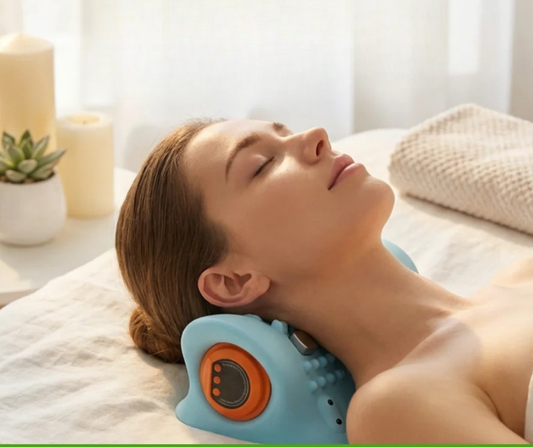 CerviPulse Pro neck massager for cervical pain relief and muscle relaxation