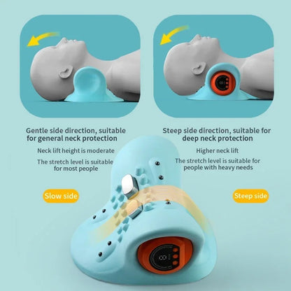 CerviPulse Pro providing pulsing massage for neck muscle relaxation