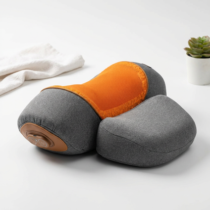 Front view of the Elite Cervical Massager showing its cervical support design