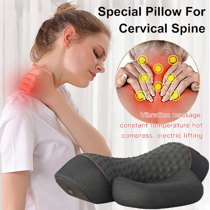 Elite Cervical Massager used while lying down for gentle neck tension relief