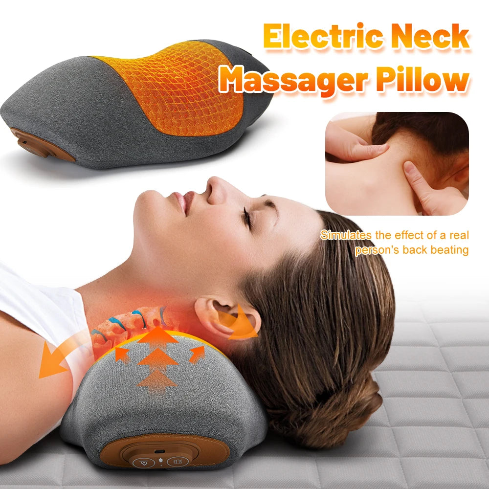 Elite Cervical Massager delivering soothing massage to relax neck muscles